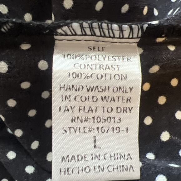 Savanna Jane Blouse Top Womens Large  Embroidered Flutter Sleeves Boho Peasant - Picture 4 of 9